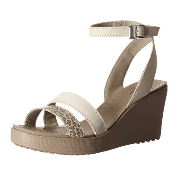 womens leopard print wedges